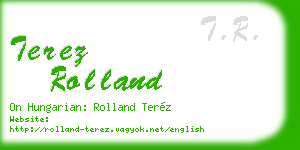 terez rolland business card